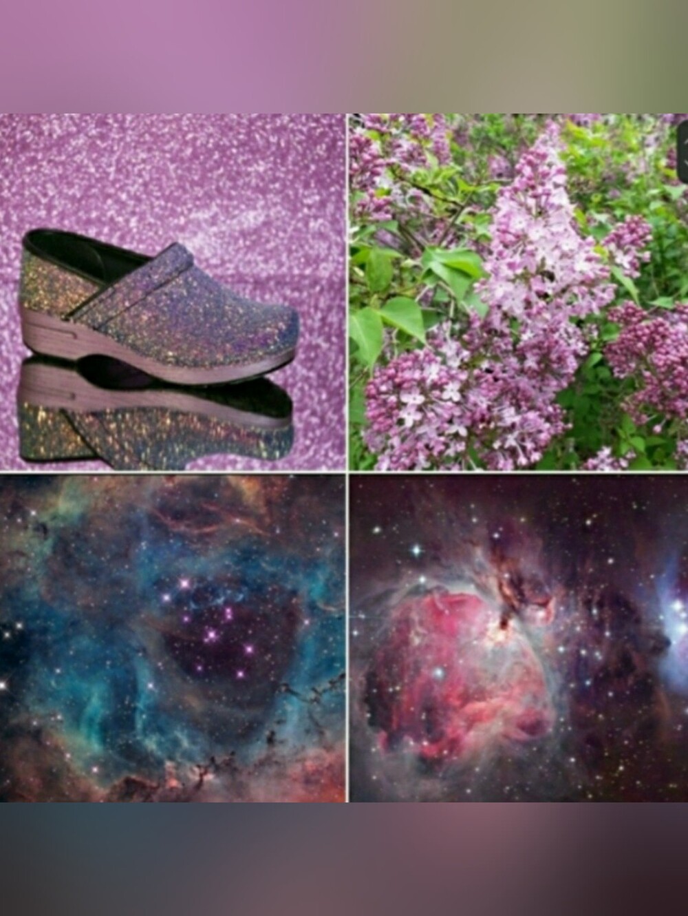 Lilac Dansko Pro Glitter Clog Sparkle Fairycore Festive Boho Cottage Prairie 🌿 - Picture 5 of 12